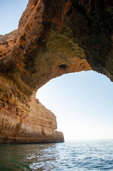 Algar Dos Capitates Formações Rochosas Costa Algarvia Portugal — Fotografia de Stock