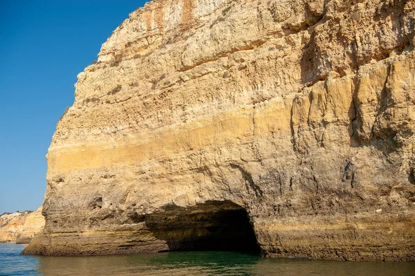 Formazioni Rocciose Sulla Costa Dell Algarve Portogallo — Foto Stock