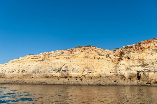 Formacje Skalne Wybrzeżu Algarve Portugalii — Zdjęcie stockowe