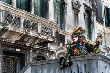 VENICE, ITALY - Febrary 15 2023: The masks of the Venice carnival 202