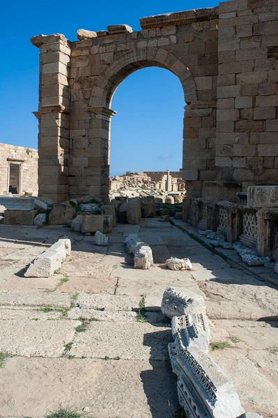 Baths Adriano Leptis Magna — Stock Photo, Image
