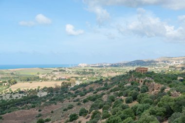 Agrigento, Sicilya, İtalya 3 Mayıs 2024: Agrigento, Sicilya, İtalya 'daki Tapınak Tapınağı