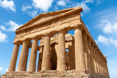 Agrigento, Sicilya, İtalya 3 Mayıs 2024: Agrigento, Sicilya, İtalya 'daki Tapınak Tapınağı