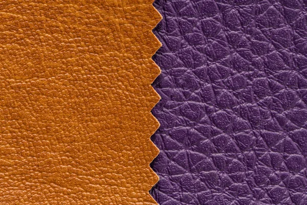 Fond Texture Cuir Véritable Textures Marron Violet Pour Décoration Vierge — Photo