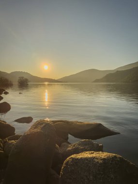 View to Homem River located in Campo do Geres, Terras de Bouro, in Peneda-Geres National Park, northern Portugal