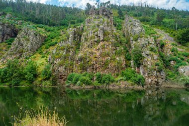 View of The Mondego bookstore, natural monument near Mondego river in Penacova - Portugal.