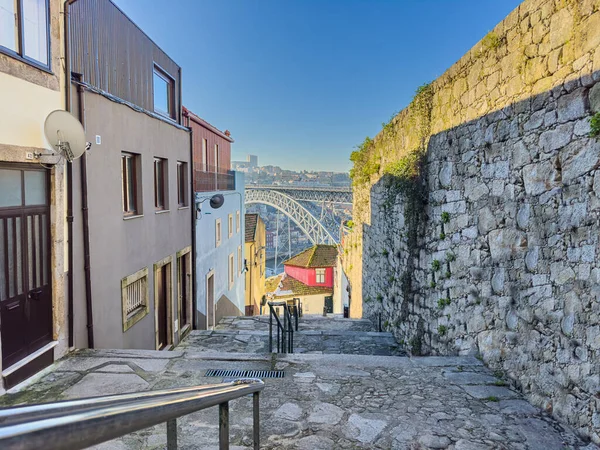 Narrow Streets Oporto City Portugal Historic Centre Porto Designated Unesco — Stok fotoğraf