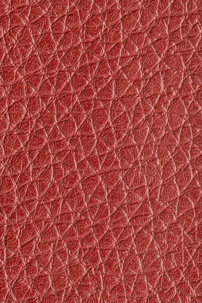 Rouge Imitation Cuir Artificiel Texture Fond Résumé — Photo