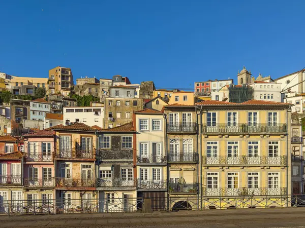 Porto Renkli Renkli Evler Portekiz Porto Nun Tarihi Merkezi 1996 — Stok fotoğraf