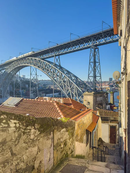 Narrow Streets Oporto City Portugal Historic Centre Porto Designated Unesco —  Fotos de Stock
