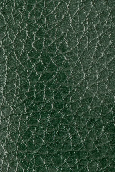 Textura Cuero Verde Oscuro Utilizada Como Fondo Clásico Lujo Imitación — Foto de Stock
