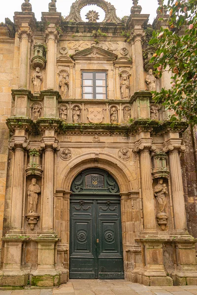 サンティアゴ コンポステーラの伝統的な建築 スペイン ガリシアのユネスコ世界遺産 — ストック写真