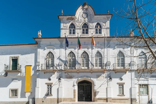 Vista Ayuntamiento Evora Portugal Evora Una Agradable Ciudad Mediana Alentejo — Foto de Stock