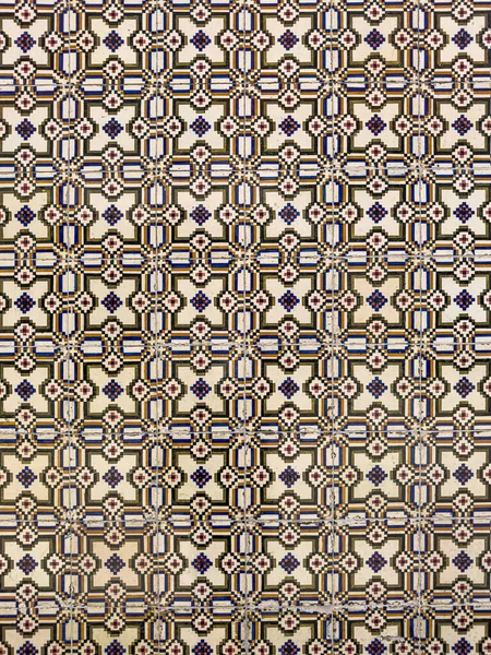 Geleneksel renkli Portekiz dekoratif fayansları azulejos