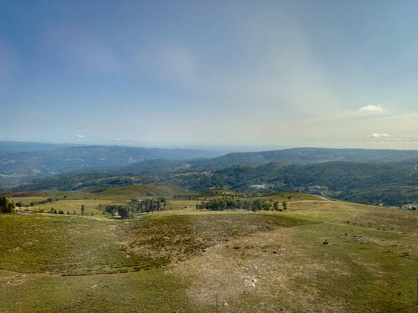 Luchtfoto Bij Weerradar Serra Freita Arouca Geopark Portugal Bergzicht — Stockfoto