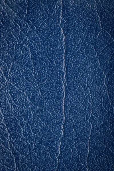 Blue Leather Texture Used Luxury Classic Background Imitation Artificial Leather — Stock Photo, Image