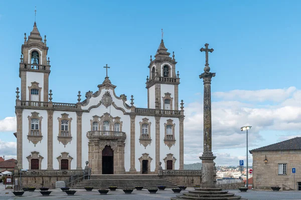 Merhamet Kilisesi Nin Cephesinde Igreja Misericordia Barok Tarzı Anıtta Portekiz — Stok fotoğraf