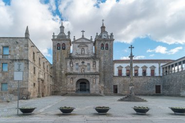 View at the Cathedral and Cloister building in Viseu. The origins of the city of Viseu date back to the Celtic period. clipart