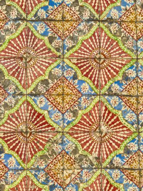 Geleneksel süslemeli Portekiz dekoratif seramik fayanslar azulejos