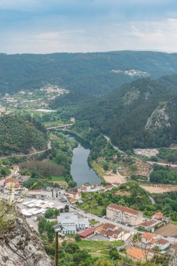 PENACOVA, PORTUGAL - 12 MAYIS 2022: Penacova view from Penedo Castro Portugal.