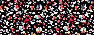 Kusursuz renksiz çiçek deseni