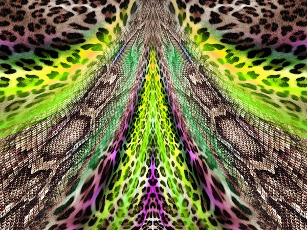 Abstrakt Färgglad Leopard Och Orm Konsistens — Stockfoto