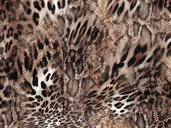 Tło Tekstury Węża Lamparta — Zdjęcie stockowe