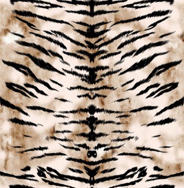 Seamless tiger pattern, watercolor, illustration design, animal print. clipart