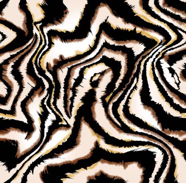 Seamless zebra texture, illustration hand draw zebra, tiger pattern.