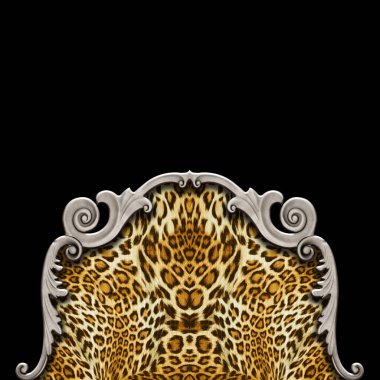 Leopard texture with baroque.