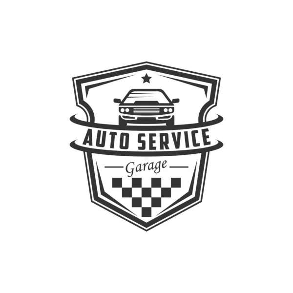 Serviço Automotivo Reparação Carro Logotipo Design Vetor Melhor Para Reparação — Vetor de Stock