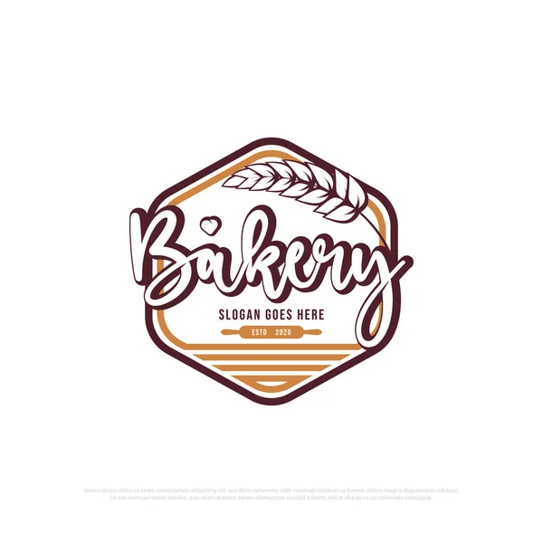 Logo Luksusowego Sklepu Piekarniczego Wektor Projektowania Najlepiej Sklepu Pieczywem Ciastami — Wektor stockowy