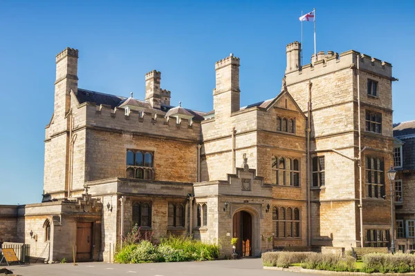 Juli 2019 Lincoln Storbritannien Old Bishops Palace Eller Edward King Royaltyfria Stockfoton