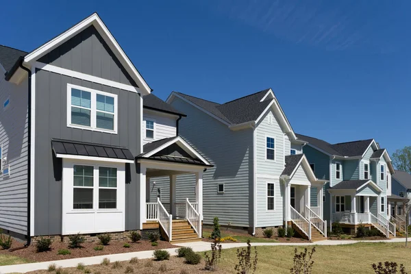 Row New Residential Houses Stock Image