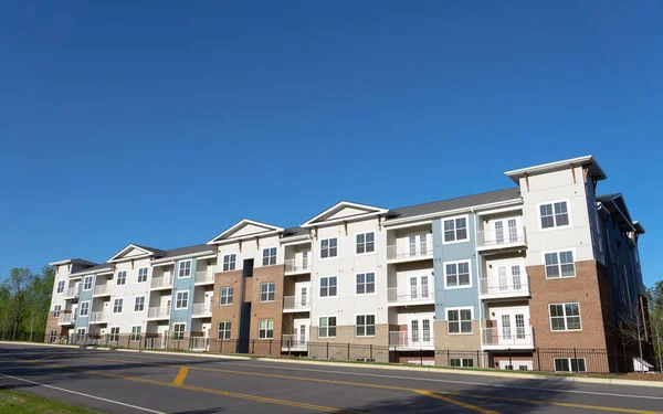 New Typical Suburban Apartment Building Stock Image