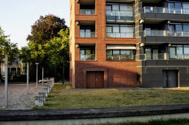 Sokak manzaralı. Enschede, Hollanda