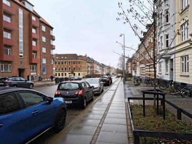 Danimarka şehrinin manzarası