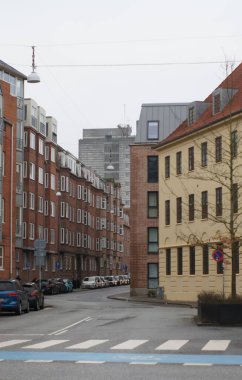 Danimarka 'da Aalborg' un şehir manzarası