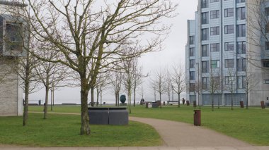 Şehirdeki modern binalar