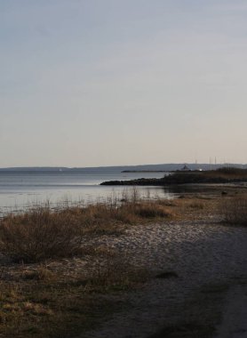 Deniz kıyısının güzel manzarası