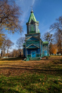 Ternivka, Cherkasy bölgesi, Ukrayna - 22 Ekim 2022: Selanik St. Dmytro Kilisesi Ternivka köyü 