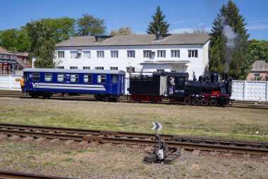 Haivoron, Ukrayna - 18 Mayıs 2024: Haivoron tren istasyonu