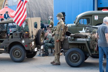 Kyiv, Ukrayna - 29 Eylül 2024: Kyiv Eski Araba Festivali Sergisi