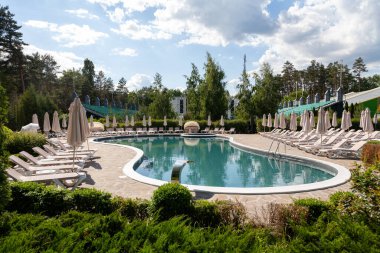 Cherkasy, Ukrayna - 9 Mayıs 2024: Selena Aile Resort Bölgesi 