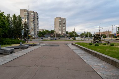 Cherkasy, Ukrayna - 21 Mayıs 2025: Cherkasy City Zafer Parkı