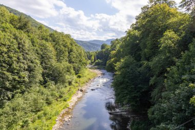 Prut Nehri, nehir kıyısındaki görkemli manzarası ve ikonik Probiy Şelalesi ile tanınan popüler Yaremche tatil köyü boyunca akan büyük bir Carpathian nehridir.