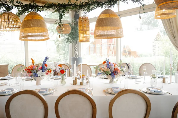 Wedding Decorations Banquet — Stock Photo, Image
