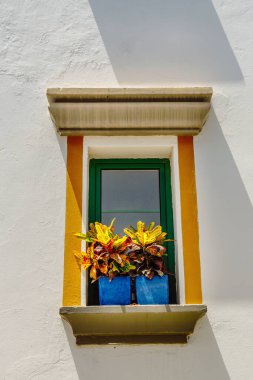 A street scene in Puerto de Mogan Gran Canaria, Canary Islands, Spain