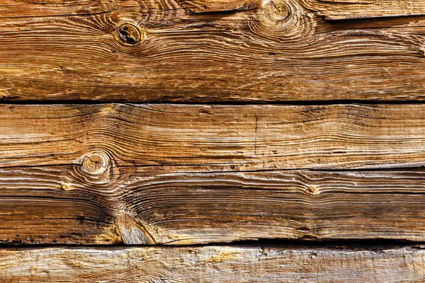 Tekstura Ciemnobrązowego Starego Drewna Stara Zwęglona Deska Węzłami Szeroko Spalona — Zdjęcie stockowe
