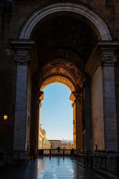 Claustro Basílica San Pedro Ciudad Del Vaticano Roma Fotos de stock libres de derechos